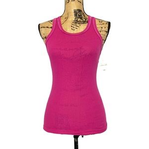 Rene Rofe Sleepwear Fitted Stretchy Pink Sleeveless Sequin Tank Top S